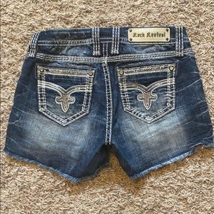 Rock revival jeans shorts